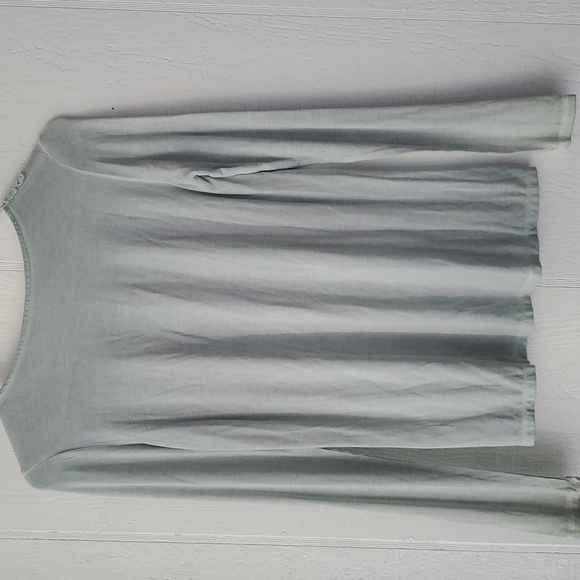 NWT American Eagle AEO Soft & Sexy Sage Mint Green Tie Front Long Sleeve Shirt - Picture 4 of 5